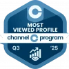 award Most Viewed Profile BSN Q32025 blue